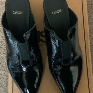 Very Cute Womens ASOS Black Pointy Mule 7